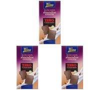 Tirma Zero Cioccolato Al Latte Con Mandorle | 125 g | Cioccolato Con Mandorle Intere | Cioccolato senza zuccheri aggiunti | Cioccolato senza glutine | Adatto ai diabetici (Confezione da 3)