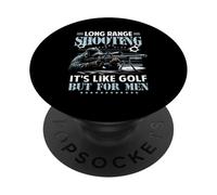 Tiro a lungo raggio è come il golf, ma per gli uomini Sniper Soldato PopSockets PopGrip Adesivo