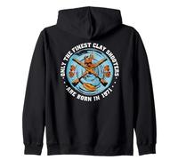 Tiro al Piattello Nato nel 1971 Compleanno Tiro al Piattello Felpa con Cappuccio