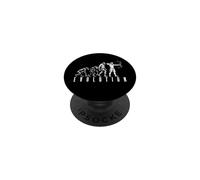 Tiro con l'arco Arciere Man Evolution Funny Compound Bow Hunter PopSockets PopGrip Adesivo