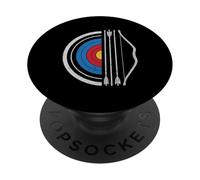 Tiro con l'arco Bersaglio Bowman Freccia Caccia Arciere Vintage Tiro PopSockets PopGrip Adesivo
