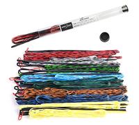 Tiro con L'Arco Dacron Corda dell'Arco 16 Fili Fatta a Mano Stringa di Arco Corda per 68 70 Pollici Arco ricurvo Tradizionale Longbow (AMO 70"/Lunghezza effettiva corda d'arco 170cm, Rosso Nero)