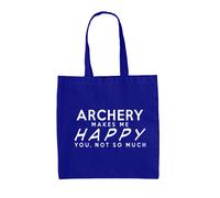 Tiro Con L'Arco Makes Me Happy, You Not So Much - Tela Borsa - Arciere Fan Love