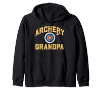 Tiro con L'Arco Nonno Vintage Tiro con L'Arco Bersaglio Arciere Bowhunter Felpa con Cappuccio