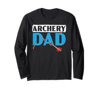 Tiro con L'Arco papà Arco Freccia Tiro Sport Arciere Fathers Day Maglia a Manica
