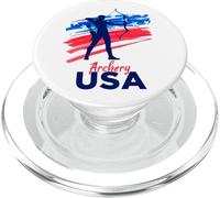 Tiro con l'arco Support the Team Player USA Flag Mens Archer PopSockets PopGrip per MagSafe