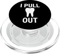Tiro fuori il divertente igienista dentale dei denti molari del dentista PopSockets PopGrip per MagSafe