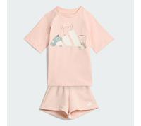 TIRO_NSTER T-SHIRT SET Blush Pink / White 6-9M