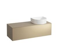 Tiroir Sonar courant, 1 tiroir, adapté aux cuvettes des lavabos 812340, 812341, 812342, 812343, découpe à droite pour le lavabo, H4054230340401, H4054230340401, Colorazione: Oro