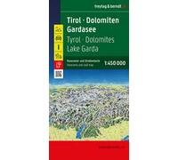 Tirol-Dolomiten-Gardasee panorama 1:450.000: Doppelseitig, Panoramakarte + Straßenkarte: AK 26