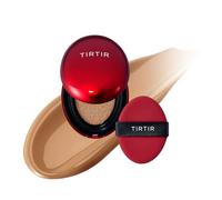 TIRTIR Mask Fit Red Cushion Foundation, Fondotinta In Formato Mini, A Copertura Totale, Leggero, Aderente Alla Pelle, Satinato, Con Finitura Lucida, Costruibile (0,15 Fl Oz), 34N Pecan