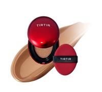TIRTIR Mask Fit Red Cushion Foundation, Fondotinta In Formato Mini, A Copertura Totale, Leggero, Aderente Alla Pelle, Satinato, Finitura Lucida, Costruibile (0,15 Fl Oz), Color Mandorla, 37C