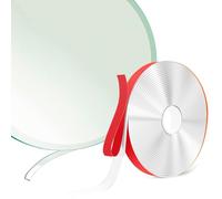 Tiruiya Guarnizione in silicone per piastra in vetro, Labbro di tenuta in silicone per per piastra in vetro/forno/piastra di base/camino in vetroguarnizione autoadesiva, protezione antipolvere (5m)