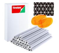 Tiruiya Kit di Catarifrangente Bici, Include 360° Copri Raggi Catarifrangenti e Nastro Riflettente Biciclette, per Guida Notturna Avvertimento Alta Luminosità (24 Raggi + 2 Copri+ 1 Adesivi)