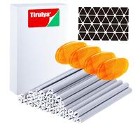 Tiruiya Kit di Catarifrangente Bici, Include 360° Copri Raggi Catarifrangenti e Nastro Riflettente Biciclette, per Guida Notturna Avvertimento Alta Luminosità (36 Raggi + 4 Copri+ 1 Adesivi)