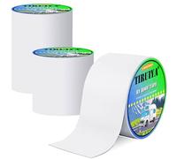 Tiruiya Nastro sigillante Impermeabile per Camper, Nastro butilico Bianco, Nastro bituminoso per Tetto, Caravan, Doccia, Bianco Camper, Tubi, Giunti, Toppa (10cm x 10m x 1roll)