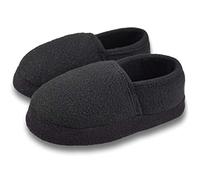 Tirzrro Little/Big Kids - Pantofole in caldo pile con morbida memory foam, scarpe da interno, Nero , 26/27 EU