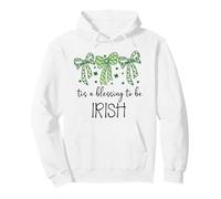 Tis a Blessing to be Irish Blessings St Patricks Lucky Women Felpa con Cappuccio