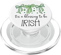 Tis a Blessing to be Irish Blessings St Patricks Lucky Women PopSockets PopGrip per MagSafe