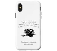 Tis Now The Witching Time Of Night - Citazione di Shakespeare, colore: nero Custodia per iPhone X/XS