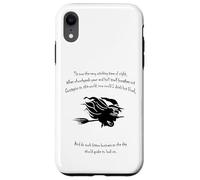 Tis Now The Witching Time Of Night - Citazione di Shakespeare, colore: nero Custodia per iPhone XR