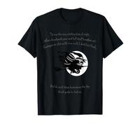 Tis Now The Witching Time of Night - Citazione di Shakespeare, Colore: Nero Maglietta