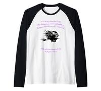 Tis Now The Witching Time of Night Citazione di Shakespeare Verde Maglia con Maniche Raglan
