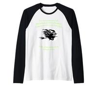 Tis Now The Witching Time of Night Citazione di Shakespeare Verde Maglia con Maniche Raglan