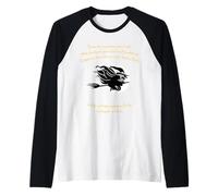 Tis Now The Witching Time of Night Citazione Shakespeare Giallo Maglia con Maniche Raglan