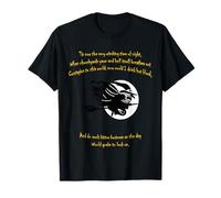 Tis Now The Witching Time of Night Citazione Shakespeare Giallo Maglietta