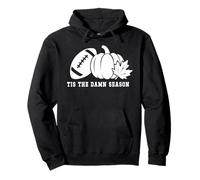 Tis The Damn Season Football Fall Touchdown Game Day Mom Felpa con Cappuccio