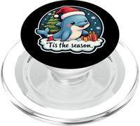 Tis The Season - Albero di Natale a forma di delfino, per amanti delle feste PopSockets PopGrip per MagSafe