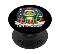 Tis The Season - Albero di Natale con rana PopSockets PopGrip Adesivo
