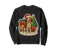 Tis The Season, American English Coonhound Dog, Natale Felpa