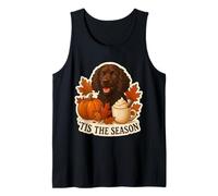 Tis The Season American Water Spaniel Cane Autunno Autunno caffè Canotta