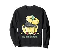 'Tis The Season Autunno Autunno Zucca Gatto Ringraziamento Felpa
