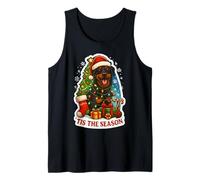 Tis The Season Beauceron Cane Buon Natale Vacanze Mamma papà Canotta