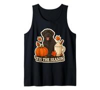 Tis The Season Black Russian Terrier Cane Autunno Autunno Zucca Canotta
