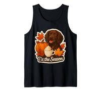Tis The Season Boykin Spaniel Dog Autunno Autunno Zucca Spice Canotta