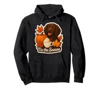 Tis The Season Boykin Spaniel Dog Autunno Autunno Zucca Spice Felpa con Cappuccio