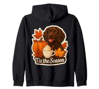 Tis The Season Boykin Spaniel Dog Autunno Autunno Zucca Spice Felpa con Cappuccio