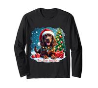 Tis The Season Boykin Spaniel Dog - Buon Natale Maglia a Manica