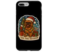 Tis The Season Bruxelles Griffon Dog Merry Christmas Mom Dad Custodia per iPhone 7 Plus/8 Plus