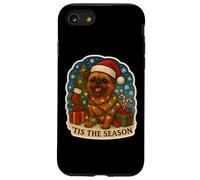 Tis The Season Bruxelles Griffon Dog Merry Christmas Mom Dad Custodia per iPhone SE (2020) / 7/8