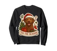 Tis The Season - Cane di Chesapeake bay Retriever Merry Christmas Felpa