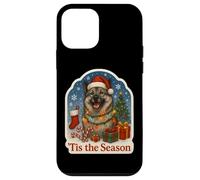 Tis The Season - Cane Elkhound norvegese Merry Christmas Parent Custodia per iPhone 12 mini