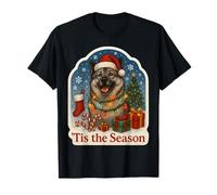 Tis The Season - Cane Elkhound Norvegese Merry Christmas Parent Maglietta