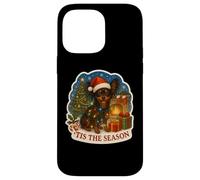 Tis The Season - Cane giocattolo russo con scritta "Merry Christmas" (lingua italiana non garantita) Custodia per iPhone 14 Pro Max