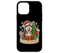 Tis The Season - Cane Husky siberiano Merry Christmas Festive Custodia per iPhone 12 mini