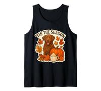 Tis The Season Chesapeake bay Retriever Cane Autunno Autunno Carino Canotta